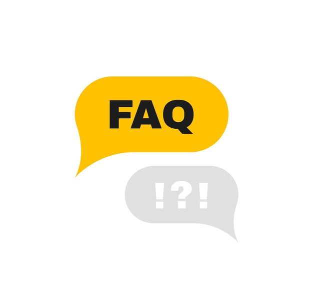 FAQ Badge and Help Illustration